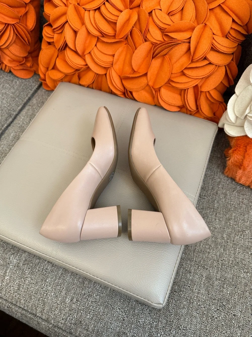 ❣️🆕Naturalizer Women's Warner Pumps Barely Nude Faux Leather❣️